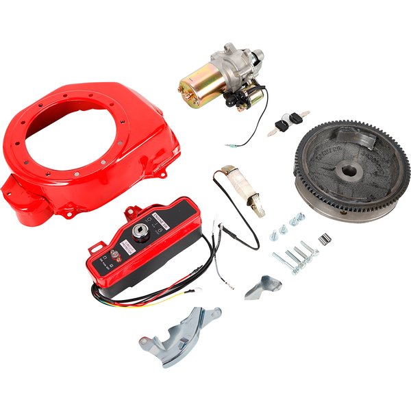 12-V-Schwungrad-Startermotor-Kit, elektrischer Startmotor-Zündungssatz für HONDA GX160 5,5 PS und HONDA GX200 6,5 PS
