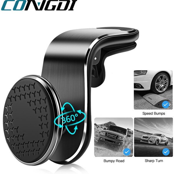 Magnetische Autotelefonhalter Air Vent Clip Mount Rotation Handy GPS Unterstützung für Xiaomi Red Mi Huawei Samsung Telefonständer im Auto