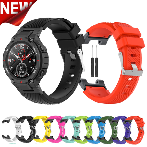 Silicone Band For Xiaomi Amazfit T-Rex Pro Strap Protector For Amazfit T-Rex Wristband Bracelet + TPU Protective Case Send Tool