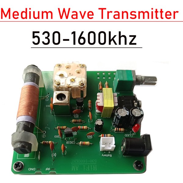 AM-Sender 530-1600kHz 2P3 Radio Mikrostrom Mittelwellen-Sender Experimentelles Schulungsset zum Testen von Kristallradios