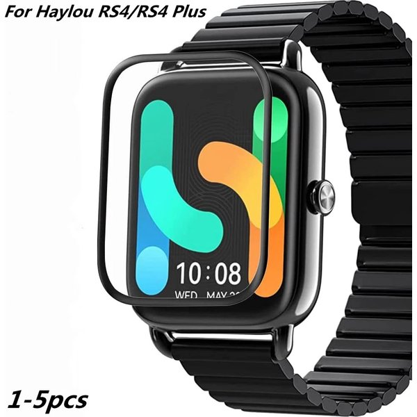 Film Composite incurvé 3D pour Haylou RS4/RS4 Plus, protecteur d'écran complet 45mm 46mm, pas en verre, accessoires de Protection pour montre