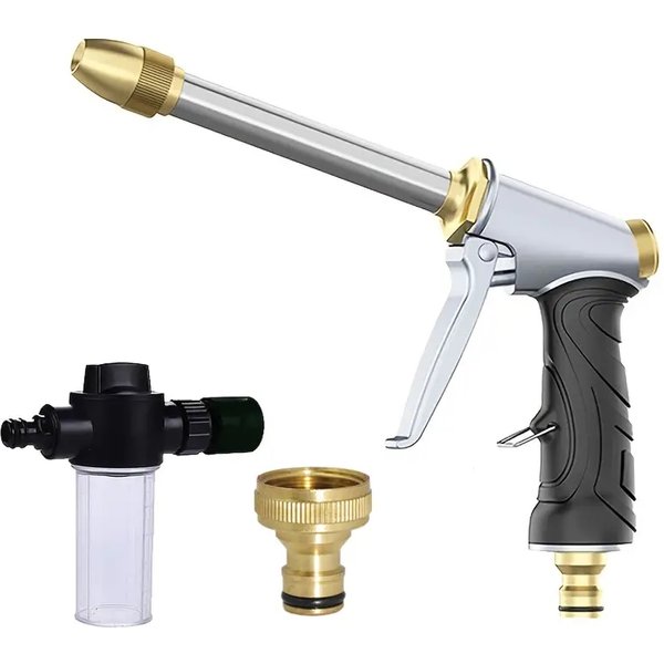 Pistolet à eau haute pression pour lavage de voiture, buse de tuyau d'arrosage 3/4, pulvérisateur de tuyau d'arrosage, outil de nettoyage domestique, 1 pièce