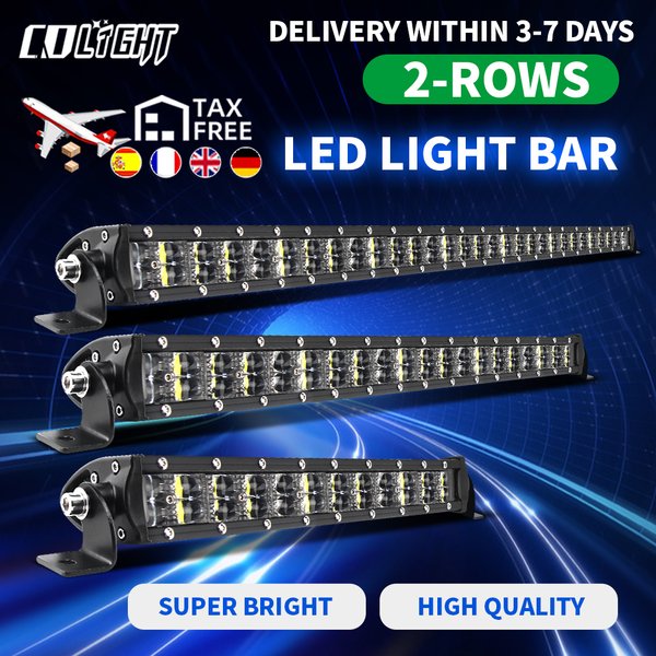CO LIGHT 22 32 42 52 Zoll Off Road LED-Lichtleiste 12 V 24 V 90000 lm LED-Lichtleiste/Arbeitslicht-Kombi-Strahl für Auto, LKW, SUV, 4 x 4 ATV