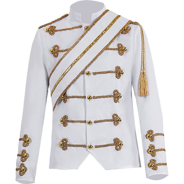 Costume de scène Michael Jackson MJ, veste à paillettes, veste de danse, veste blanche, costume de cosplay, uniforme d'Halloween