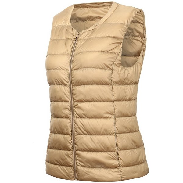 7XL 8XL Large Size Waistcoat Women's Warm Vest Ultra Light Down Vest Women Portable Sleeveless Winter Warm Liner