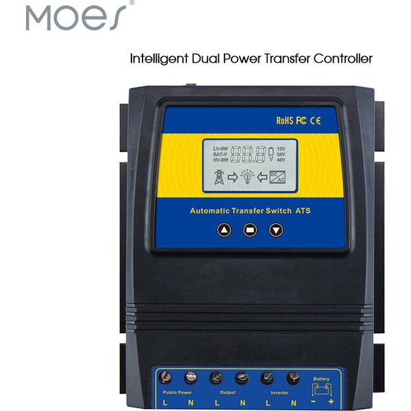 Power Bank Automatic ATS Dual Power Transfer Switch Solar Charge Controller for Solar Wind System DC 12V 24V 48V AC 110V 220V