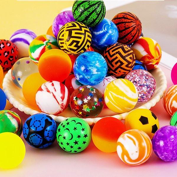 Balles rebondissantes douces amusantes de 32mm, 12 pièces, jouet de décompression pour garçons et filles, cadeaux cadeaux de fête, remplissage Piñata, jouet, prix de carnaval