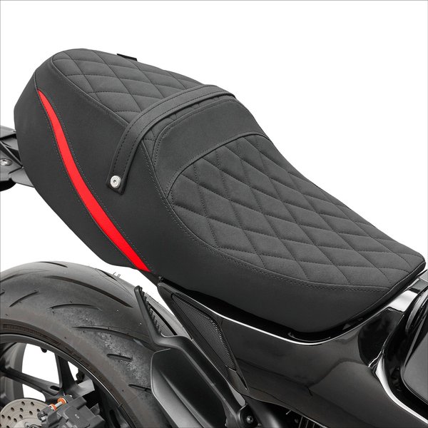 WOLFLINE 2-Sitzer-Passagiersitz mit integriertem Sitzkissen für Yamaha XSR900 2022-2025, einteiliger Sitz vorne und hinten, tolles Upgrade für lange Motorradfahrten.