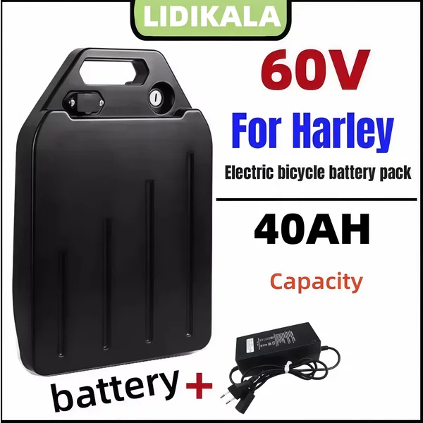 🔥 Original Harley Batterie Citycoco Elektrobatterie 60V 20Ah-40Ah für 1500W Harley Motorrad Wasserdichte Lithium-Batterie 👍