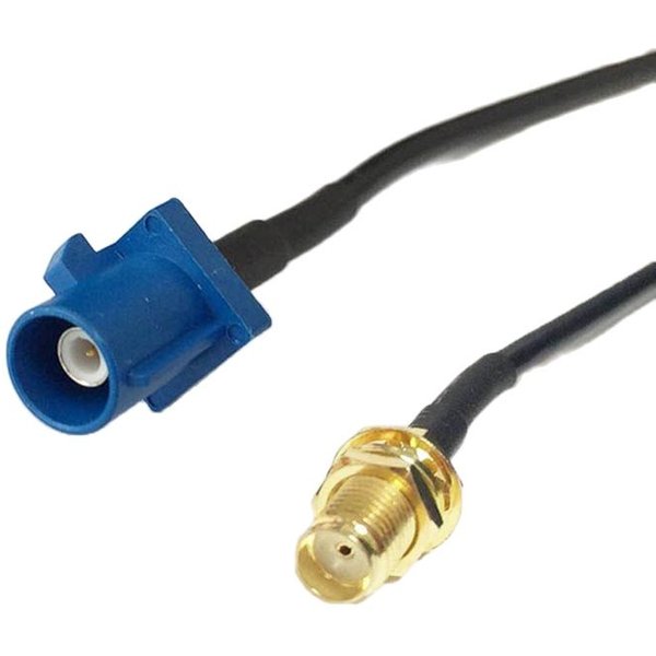 SMA Stecker/Buchse auf Fakra C 5005 Blauer Steckverbinder Pigtail-Kabel RG174 für GPS-Navigation Fahrzeug Auto Verlängerung VW Seat Benz Ford NEU