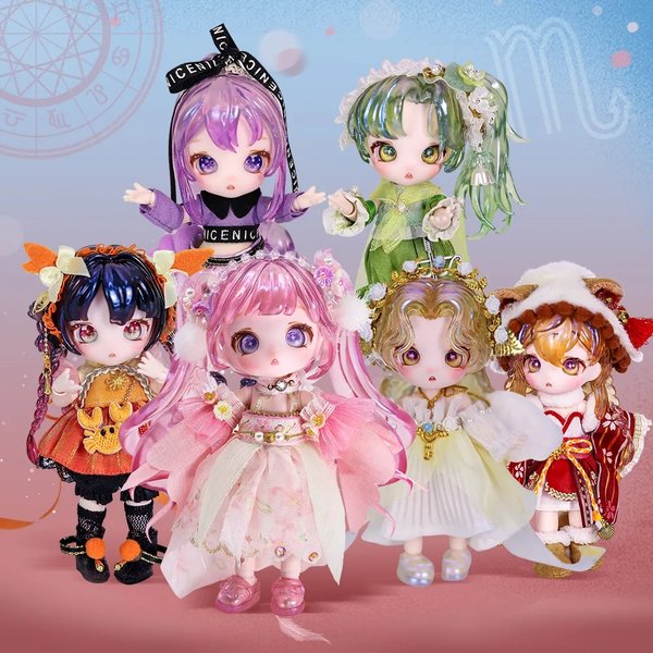 ICY DBS Dream Fairy Maytree OB11 doll 13 ball joint body constellation series Collectible Cute Animal 13cm SD gift BJD