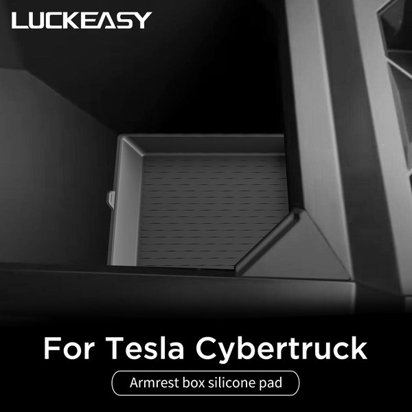 Pour Tesla Cybertruck 2024 2025 Armlehne Box Lagerung Pad Center Konsole Lagerung Nicht-slip Pad Organizer Fach Auto Pickup accessoire