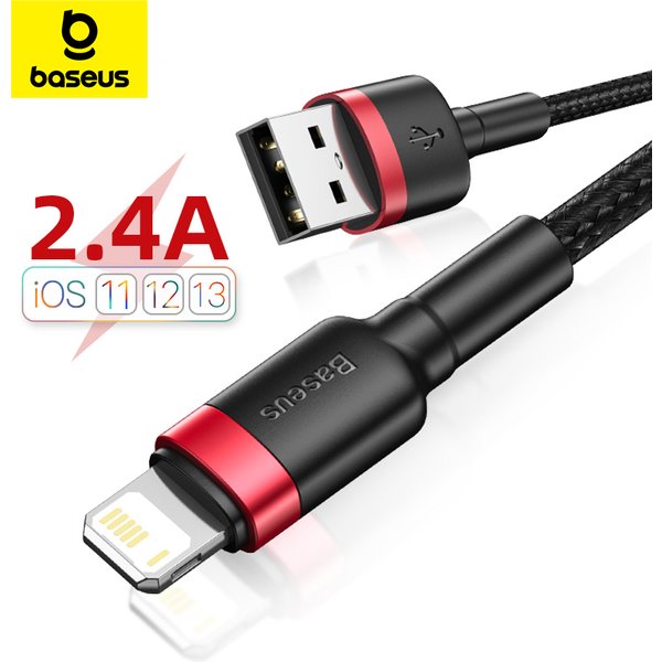 Baseus usb kabel für iphone 14 13 pro max schnell laden usb kabel für iphone 12 mini pro max daten usb 2,4 ein kabel