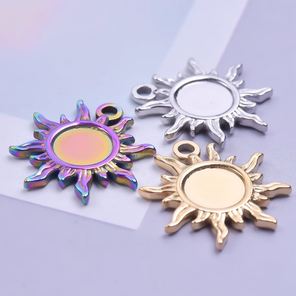 5pcs/Lot Sun Charms Sunburst Sun Pendant Charms For Jewelry Making DIY Necklace Earrings Accessories Handmade Findings Supplies