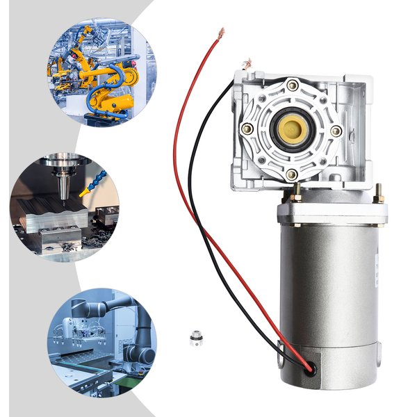 200W 50K RV40 Schneckengetriebe Untersetzungsgetriebe Elektrisches Schneckengetriebe mit DC 12V/24V Motor 1800 U/min