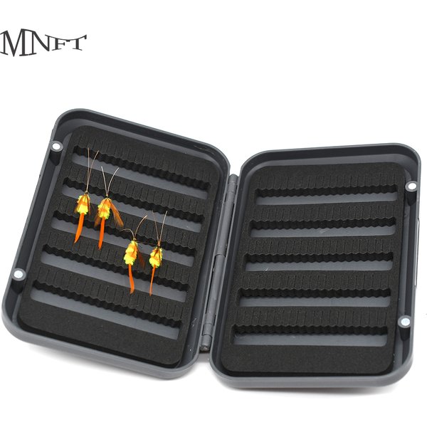 MNFT 1Pcs Fly Box Float Tackle Box Slit EVAFoam Fly Fishing Tackle Boxes Fishing Storage Large & Small Size