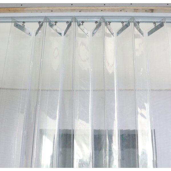 Transparent PVC Plastic Curtain Windproof Sliding Curtain for Door Curtain Insulation Door Window Screens Customizable Size