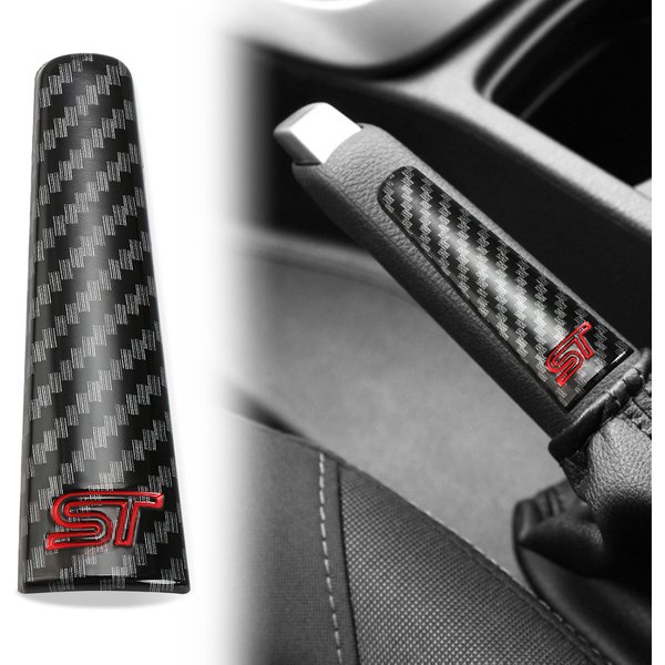 Couvercle de pommeau de levier de frein à main ST, boîtier de vitesse, décoration intérieure de voiture, coque de pommeau de levier de vitesse pour Ford Fi.C. MK7 2009 - 2017 Ecosport 2012-2017