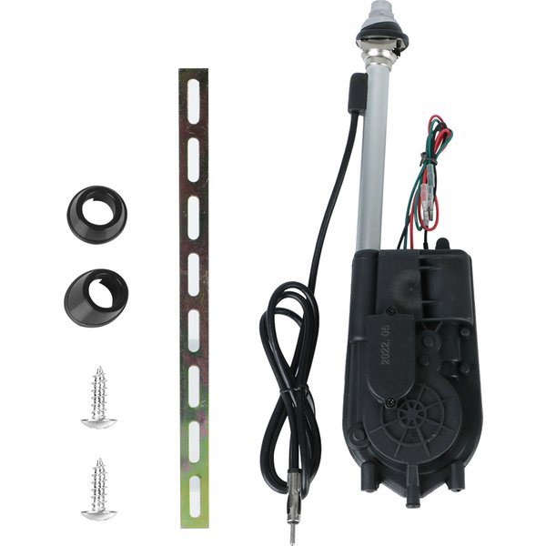 Antennes transmetteur AM FM 12V, antenne électrique télescopique automatique, accessoires extérieurs de véhicule pour autoradio Audio universel