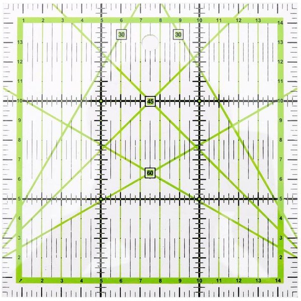1PC DIY Hand Werkzeug Patchwork Lineal Platz Fan Form Schneider Yardstick Tuch Schneiden Herrscher Nähen Kunst Handwerk DIY Nähen werkzeuge