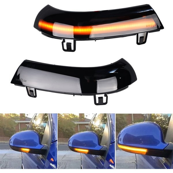 Clignotant dynamique LED pour VW Passat B6 GOLF 5 Jetta MK5 Passat B5.5 GTI V Sharan, clignotant à eau courante
