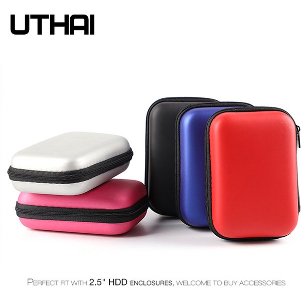 UTHAI T27 2.5" HDD Bag External USB Hard Drive Disk Storage Bag Carry Usb Cable Case Cover For PC Laptop Hard Disk Box