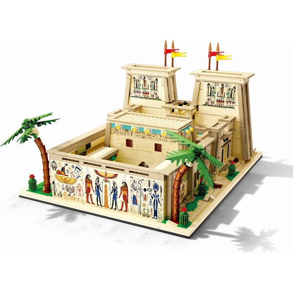 Altägyptischer Tempel des Horus Bausteine MOC DK6034 Ägyptische Architektur Modell Bausteine Weltberühmte Wahrzeichen Spielzeug Geschenkset Ohne Verpackung