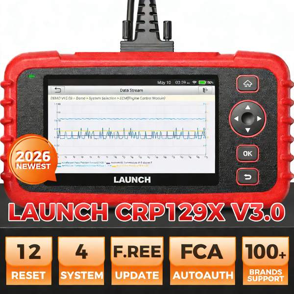 LAUNCH X431 CRP129X V3.0 Diagnostic Tools CRP129X V2.0 OBDII Scanner Professional Automotive Scanner Diagnostic Scanner