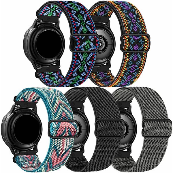 Bracelet universel en Nylon, 20mm 22mm, pour Samsung Watch 5/4/3 40mm/44mm, Huawei Watch3/GT3, Bracelet de Sport pour Amazfit GTR 4