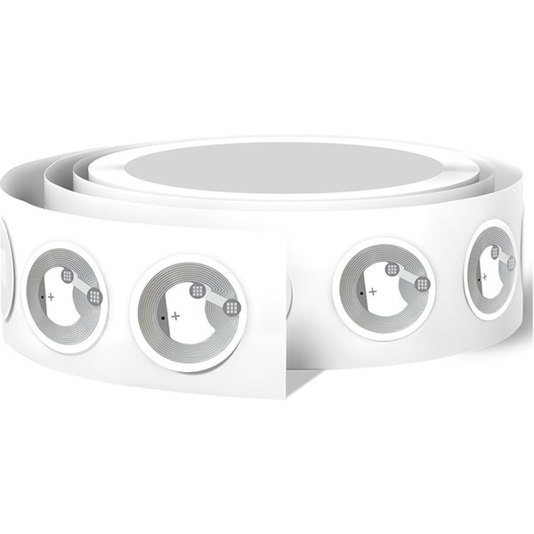 Étiquettes autocollantes NFC NTAG213 haute capacité, étiquettes transparentes, étiquettes adhésives réinscriptibles pour tous les téléphones mobiles et appareils compatibles NFC, 100 pièces