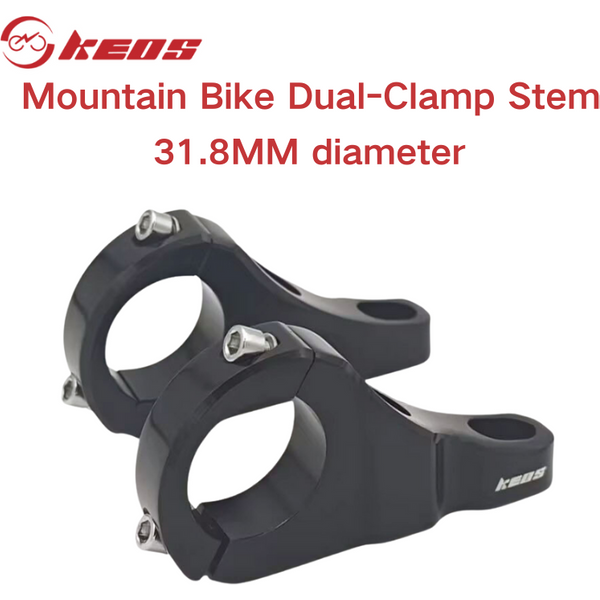 KEOS DH Direct Mount CNC Dual Crown Vorbau 31,8 mm hochfeste MTB-Lenkerpfosten aus Aluminiumlegierung für Downhill-Mountainbike-Gabel