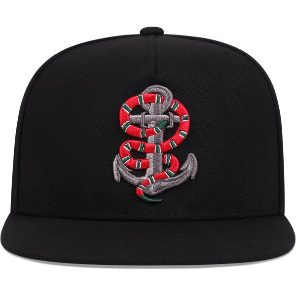 New Anchor Snake Embroidery Baseball Cap Summer Outdoor Sun Hat Hip Hop Adjustable Trucker Caps Cotton Snapback Hats Sun Hats