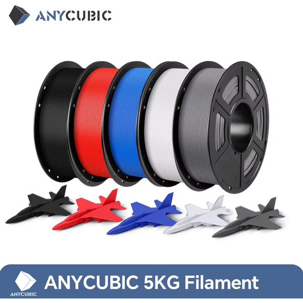 5 kg ANYCUBIC PLA-Filament 1,75 mm umweltfreundlich für FDM 3D-Drucker 3D-Druckmaterial Fehlung für Kobra S1C K3C EU US-Lager