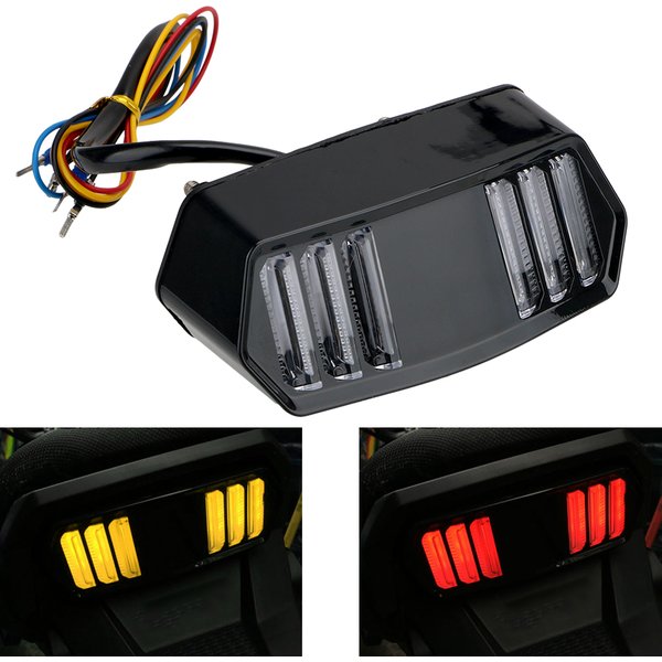 12V Turn Signal Lights Motorcycle Taillights Indicator LED Rear Brake Stop Tail Lamps For Honda MSX125 CBR650F CTX700 CTX700N