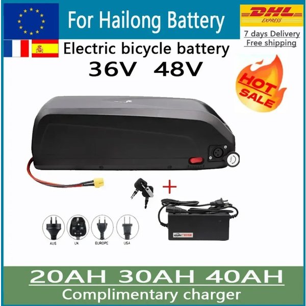 Elektrofahrrad-Akku für Hailong 21700 18650 Zellenpaket 48V 36V 40Ah 17,5 20Ah Lithium-Akku für Bafang Tszz8