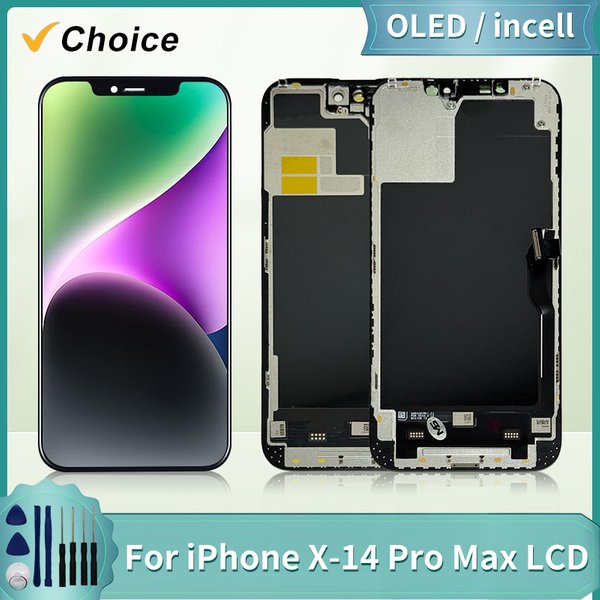 Écran OLED X pour iPhone XR XS MAX 11, remplacement d'écran tactile 3D pour 12 11 Pro, écran incell 12 Pro Max, écran 13 13Promax