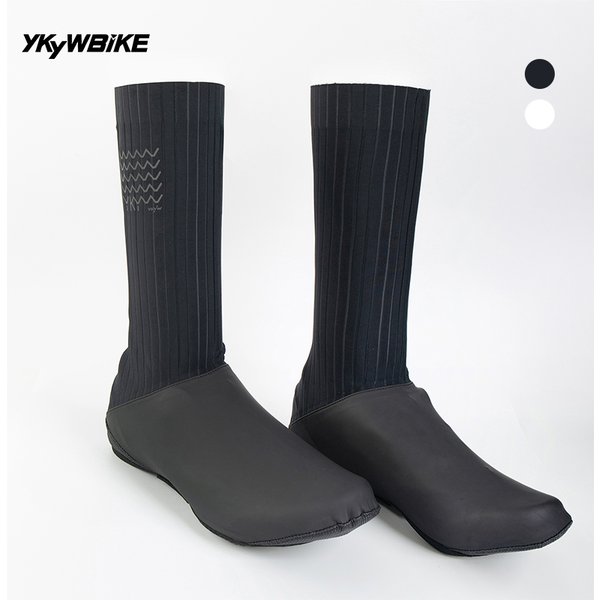 YKYWBIKE chaussures de cyclisme couverture imperméable chaussures de vélo couvre avec chaussettes réfléchissant nouveau Aero tissu couvre-chaussures accessoire de vélo