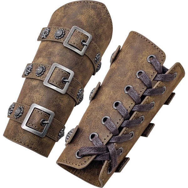 Brassard de bras en cuir barbare de la Renaissance médiévale, bracelets nordiques pour Costume de Festival SCA Larp, protecteur d'avant-bras