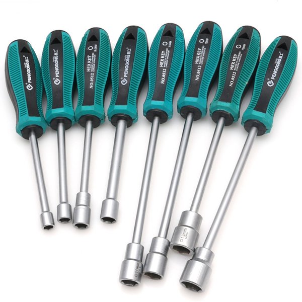 Clé à douille de haute qualité, tournevis, métal, écrou hexagonal, outil manuel, tournevis 3mm-14mm