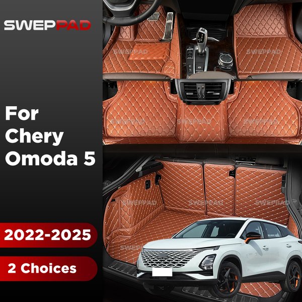 Für Chery Omoda 5 C5 Fownix FX 5-sitz 2022-2025 24 Auto Fußmatten Auto Stamm matte Custom Auto Fuß Pads Abdeckung Innen Zubehör