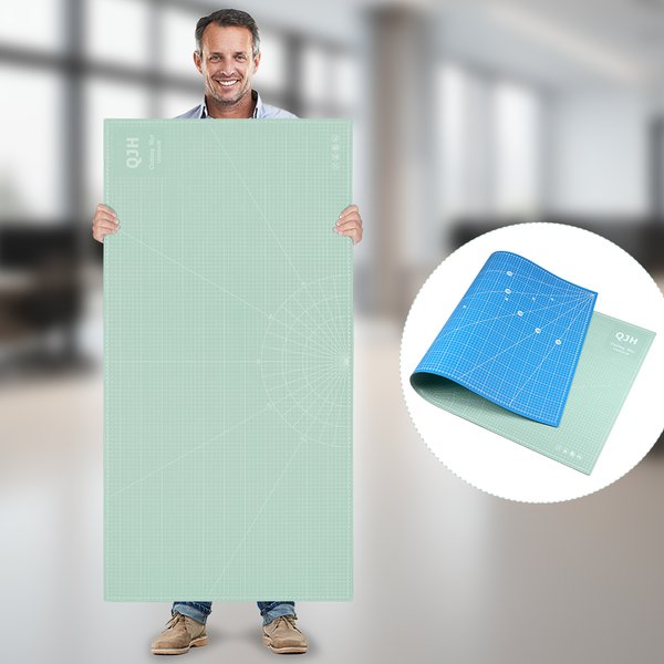 120 x 60 cm PVC-Schneidematte, doppelseitige Präzisionsschnittmatte für Gravur, Nähen, Basteln, Stoffe, Scrapbooking, DIY-Schreibtischunterlage, Büro