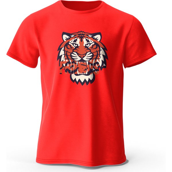Herren 100% Baumwolle T-Shirt Tiger gedruckt klassisches T-Shirt für Männer Frauen übergroße Sommer Tops T-Shirts