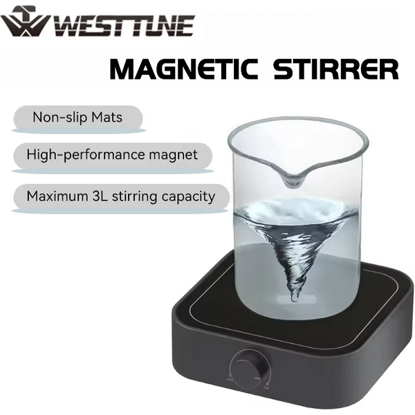 WESTTUNE Mnini Lab Magnetrührer, 3000 U/min, 3 l, magnetisch, mit Rührstab, Flüssigkeitsmischer, Rührgeräte für automatisches Labor