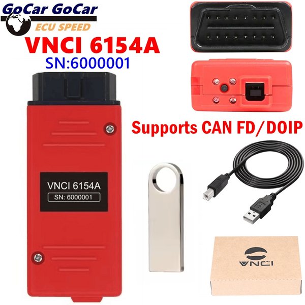 VNCI 6154A V25.01 Engineer V19 Unterstützt CAN FD/DOIP Protokoll Drahtlose Professionelle Diagnose für AUDI 6154 Original-Treiber