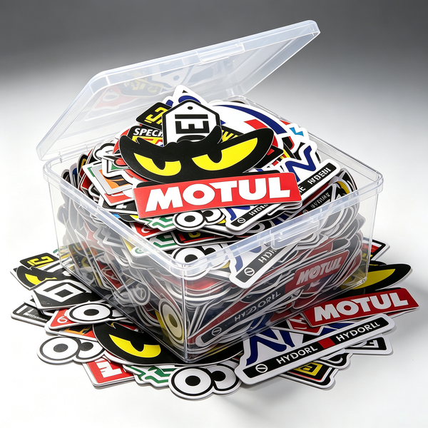 Autocollants moto très demandés : ensemble de décalcomanies pour casque, réservoir, sponsor de course, logo pour Yamaha, Suzuki, Kawasaki, Honda, Harley Davidson, KTM