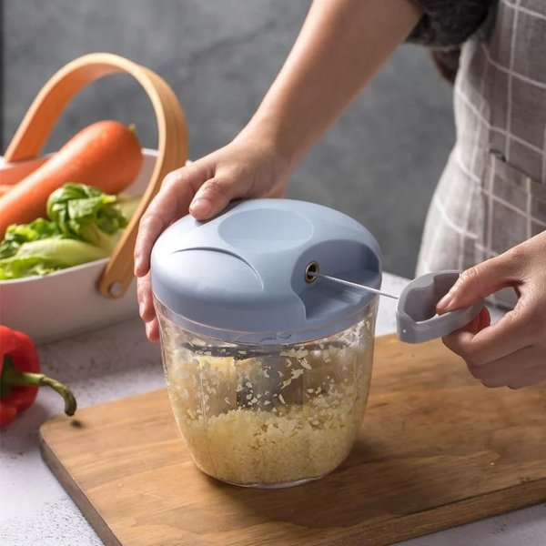 500/900ML Hand Chopper Manuelle Seil Küchenmaschine Slicer Schredder Salat Maker Knoblauch Zwiebel Cutter Küche Werkzeug Zubehör