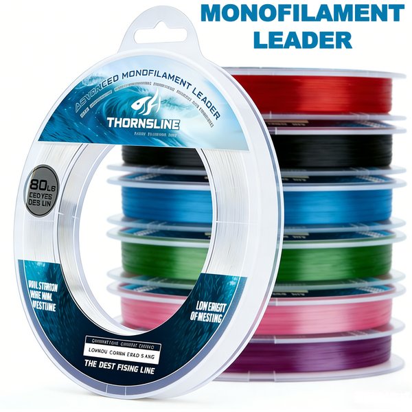 Ligne de pêche monofilament Thornsline 120M 200LB, super résistante, en nylon, faible élasticité, ligne antichoc pour la pêche en mer, en bateau, au poisson-chat