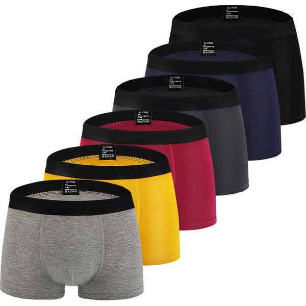 6pcs/Lot Men Underpants Comfortable Boxer Shorts Mens Boxers & briefs Bamboo Soft Men's Panties Elastic Underwear For Men Boxer