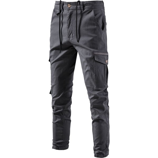 AIOPESON-Pantalon Cargo FJM Décontracté pour Homme, Streetwear Multi-Poches, Fermeture Éclair, Haute Qualité, 100% Coton, Printemps, Nouveau