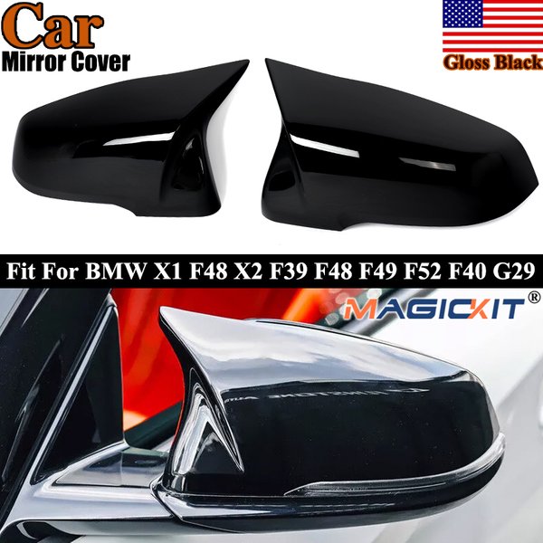 1 paire de couvercles de rétroviseur noir brillant, compatibles avec BMW X1 F48 F49 X2 F39 Z4 G29 2018 – 2023, boîtier de rétroviseur latéral Magickit